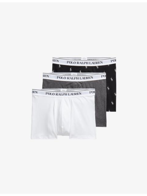 Polo Ralph Lauren Classic Pack of Three Stretch-Cotton Trunks