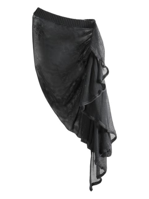 AISLING CAMPS Wave draped asymmetric skirt