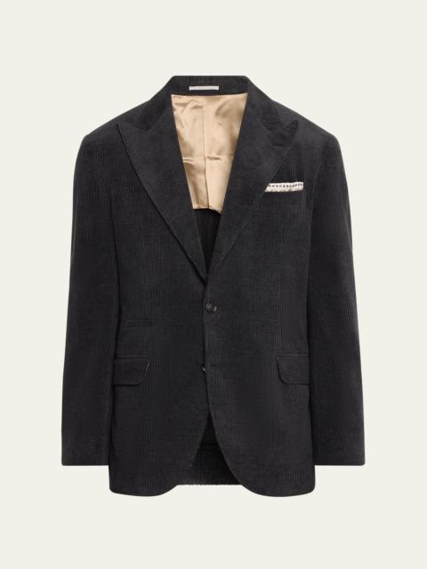 Men's Cashmere-Cotton Corduroy Sport Coat