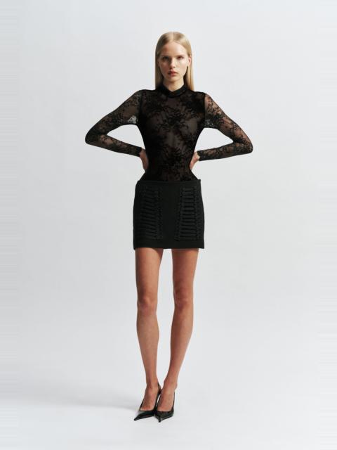 BARDOT Sephine Low Rise Mini Skirt In Black