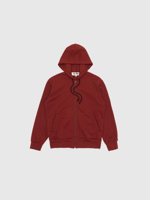 PIXELATED RED HEART ZIPPERED HOODY X INVADER