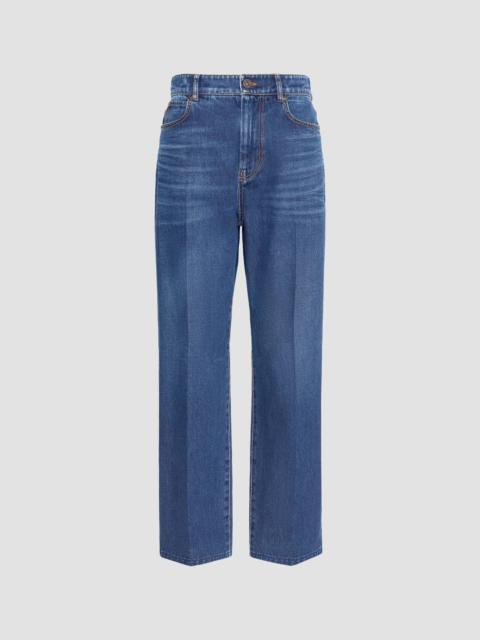 WEEKEND Max Mara Women's Cotton Denim Tapered Jeans - Navy