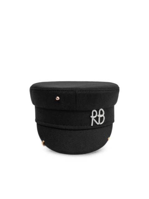 RUSLAN BAGINSKIY pierced cotton baker boy cap