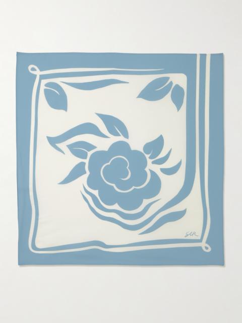 SIR. Lilou Printed Silk Halterneck Top