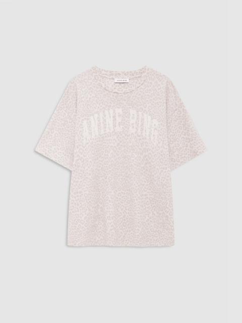 ANINE BING Cade Tee Anine Bing - Washed White Leopard