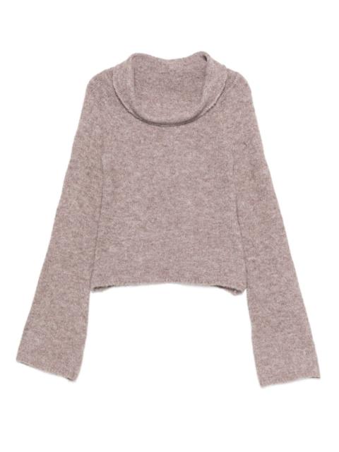 ELEH turtleneck wide-sleeve sweater