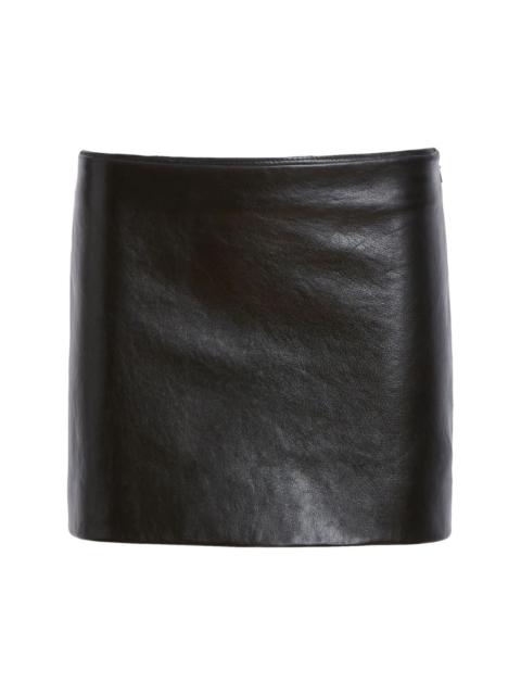The Jett leather miniskirt