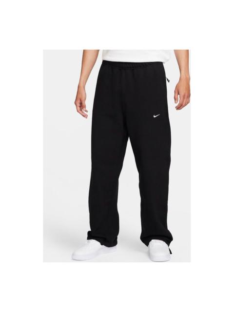 Nike Nike Sportswear NSW Swoosh Open Hem Fleece Pants 'Black' FN3343-010