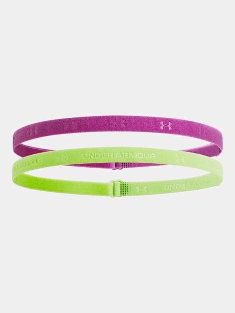 Under Armour Women's UA Adjustable Mini Headbands 2-Pack