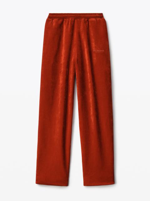 Alexander Wang TRACK PANT IN CRUSHED VELOUR