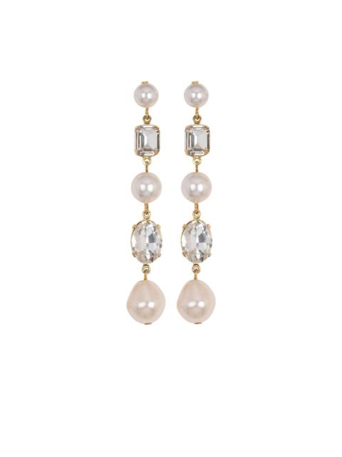 Yara embellished drop earrings