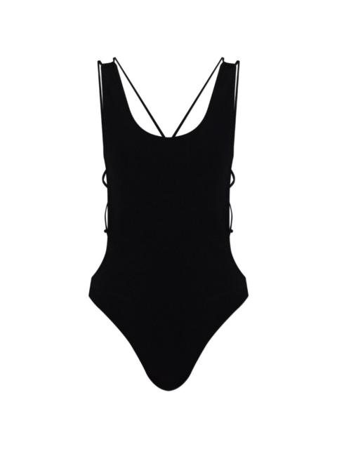Isabel Marant Tenisia lace-up swimsuit