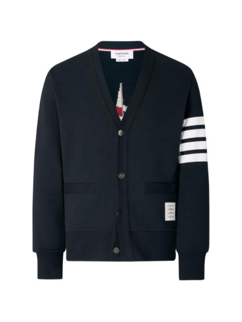 Thom Browne 4-Bar boat-embroidery cardigan