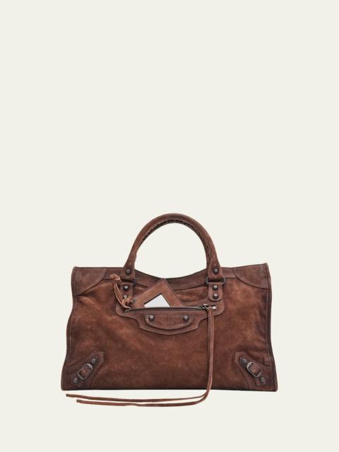BALENCIAGA Le City Medium Leather Tote Bag