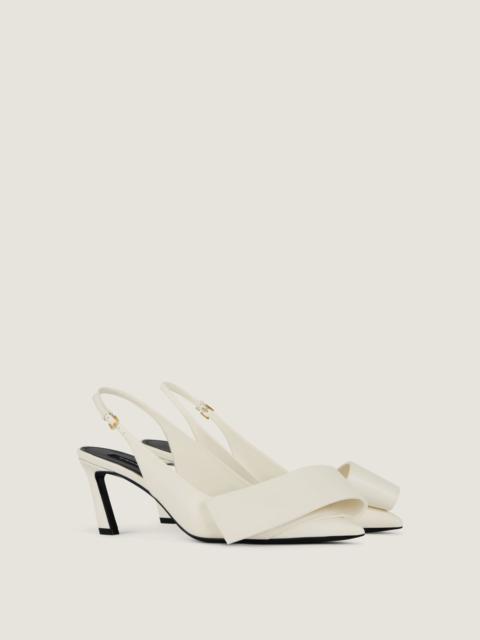 Givenchy TWISTED RIBBON SLINGBACKS PUMPS IN LEATHER