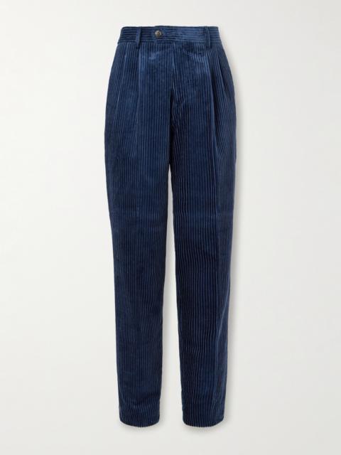 Brunello Cucinelli Straight-Leg Cotton-Corduroy Suit Trousers