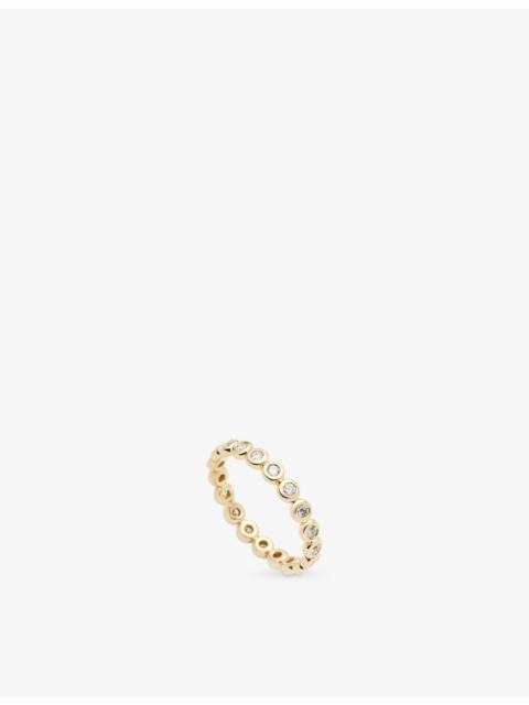 MISSOMA Eternity 14ct Yellow Gold And Lab Grown Diamond Ring