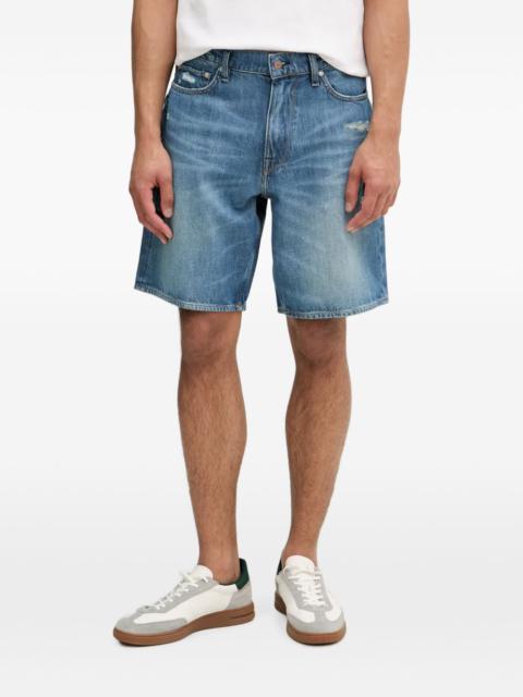 GUESS USA distressed denim shorts
