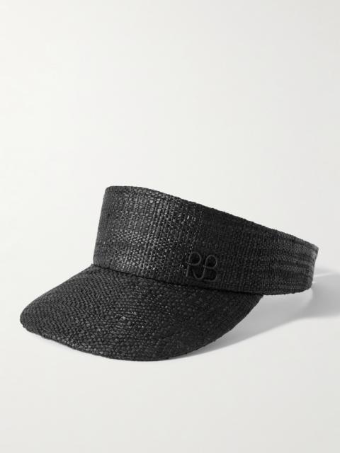 RUSLAN BAGINSKIY Embroidered Straw Visor