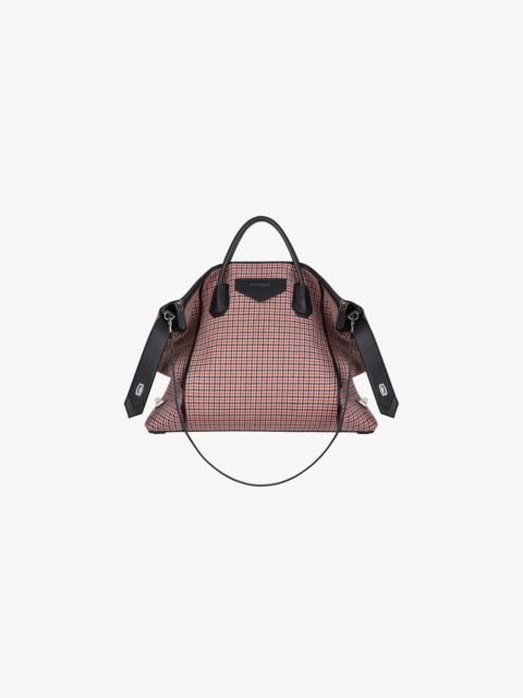Givenchy Medium Antigona Soft bag in houndstooth wool