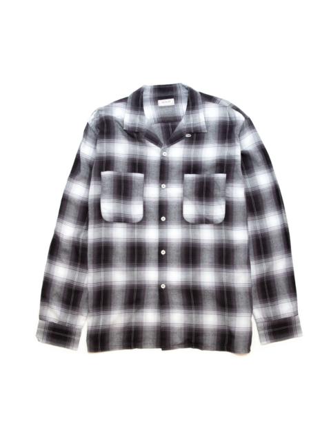 The Real McCoys MS20102 Shadow Check Rayon Shirt Silver Grey