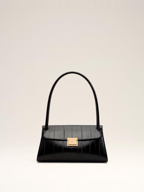 AMI Paris SMALL BLACK COW LEATHER MIMI BAG