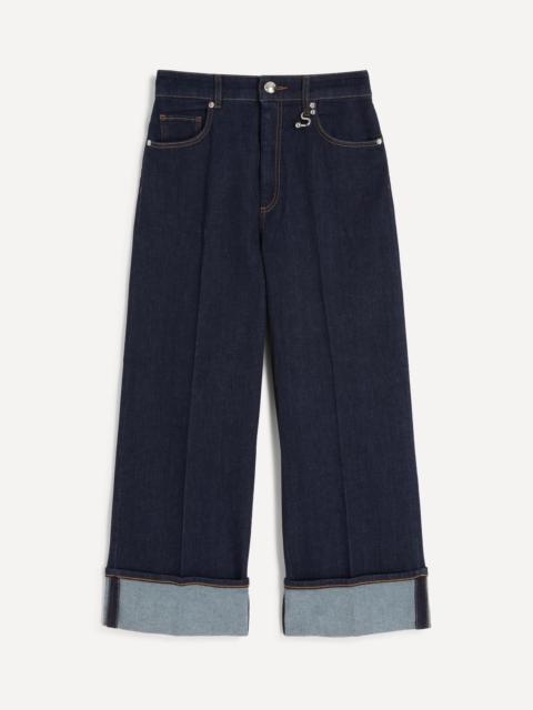 Sportmax Rapido Wide-Leg Cropped Jeans