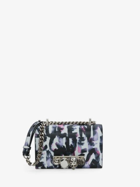 Alexander McQueen Women's Watercolour Graffiti Mini Jewelled Satchel in Multicolor