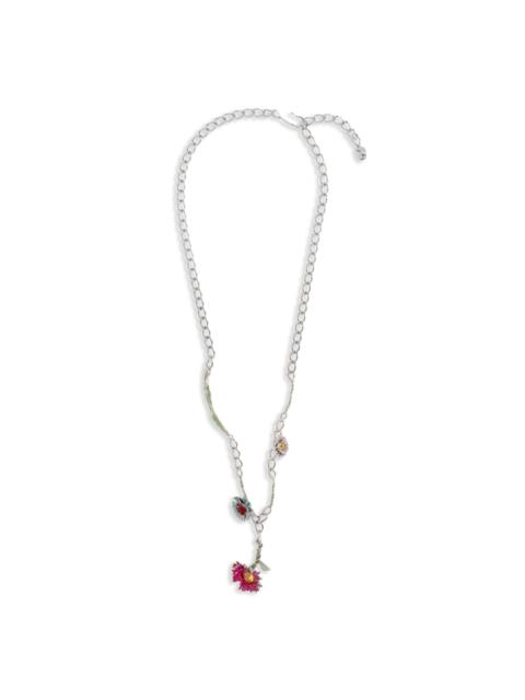 Marni flower-charm necklace