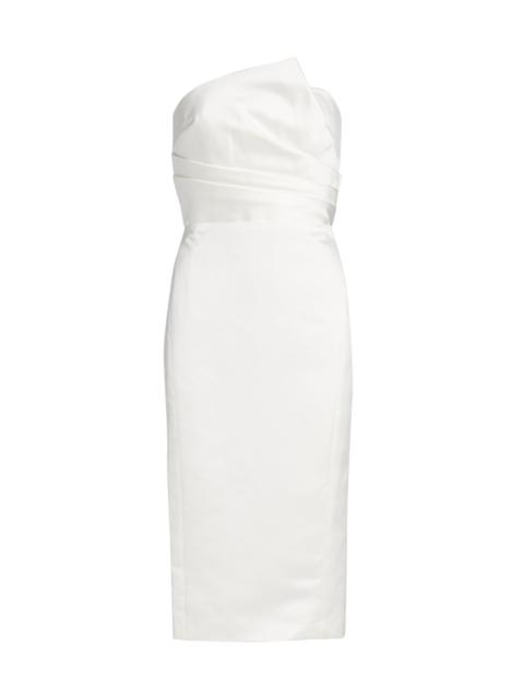 AMSALE Women's Strapless Slim Dress - Ivory