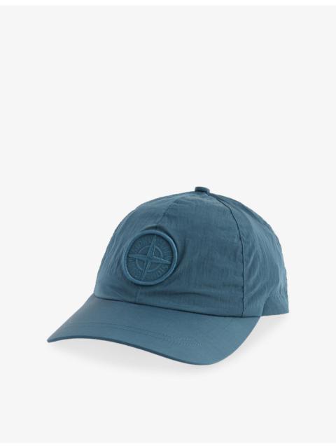 Stone Island Compass Embroidered-Patch Shell Baseball Cap