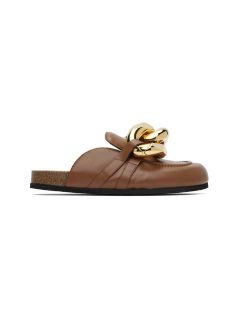 JW Anderson Tan Chain Loafers