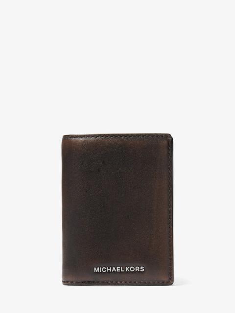 MICHAEL KORS Hudson Leather Folio Card Case