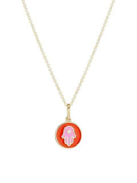 SYDNEY EVAN Women's 14K Yellow Gold, Diamond & Enamel Hamsa Pendant Necklace - Multi
