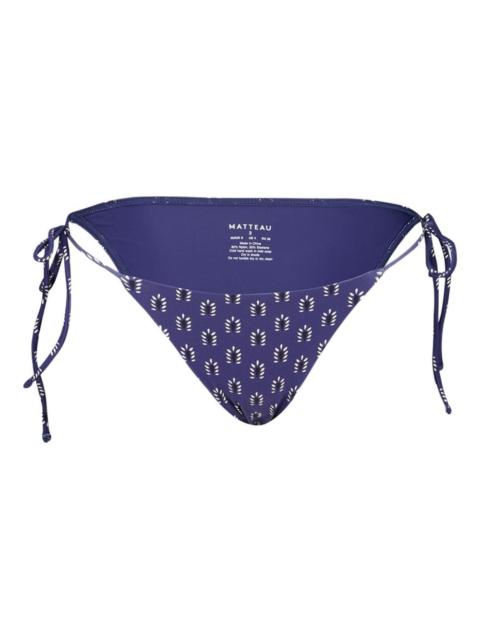 MATTEAU string-tie patterned bikini briefs