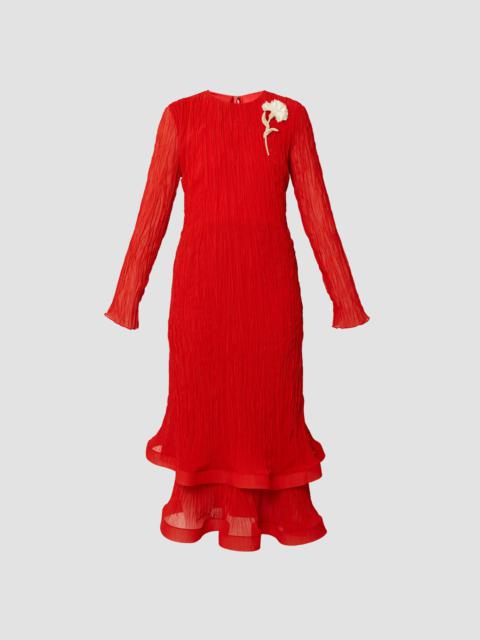 Erdem LONG SLEEVE MIDI DRESS