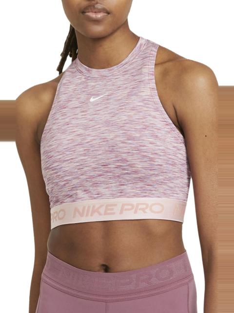 Pro Space Dye Crop Tank in Sweet Beet/Pink Glaze/White