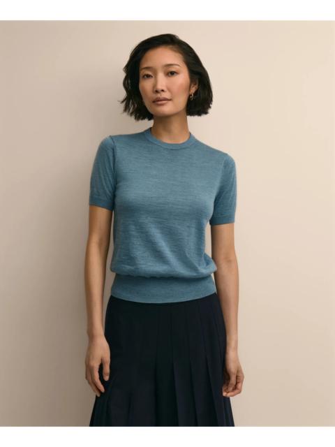 Brooks Brothers Ultimate Merino Wool Short-Sleeve Sweater Shell