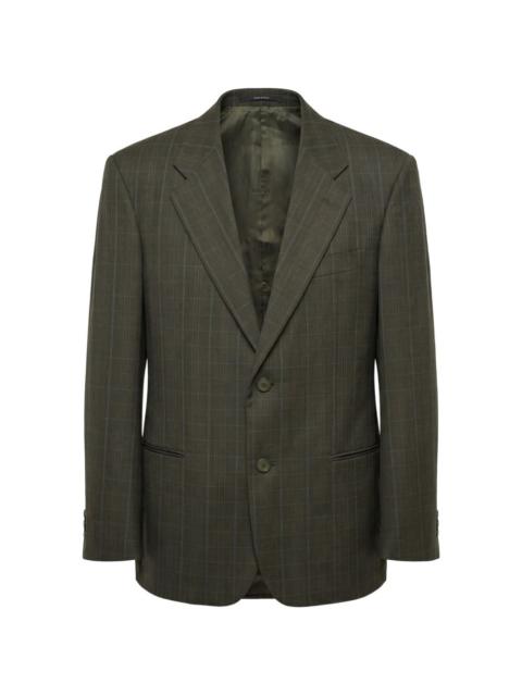 GUCCI check wool blazer