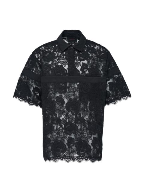 Simone Rocha Panel Rugby Short Sleeve Polo
