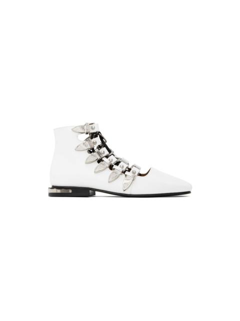 TOGA PULLA White Buckle Boots