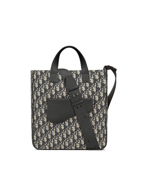 Dior Dior Saddle Tote Bag Oblique Galaxy Beige/Black