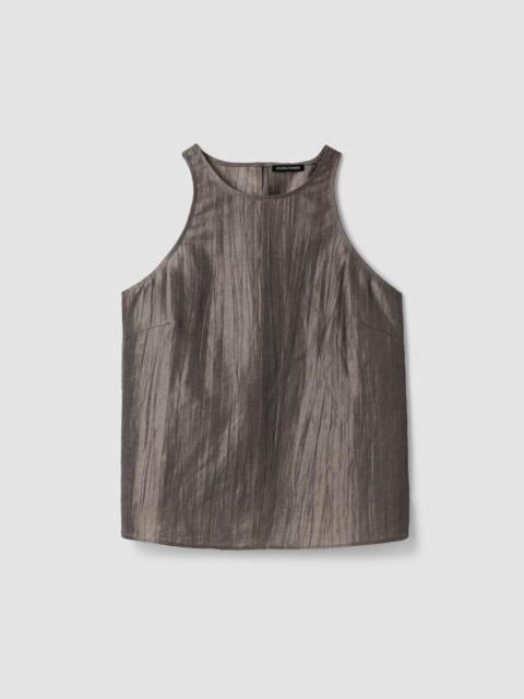 EILEEN FISHER Linen Sheen Halter Neck Top
