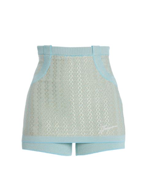 JACQUEMUS Marino Mini Skort blue