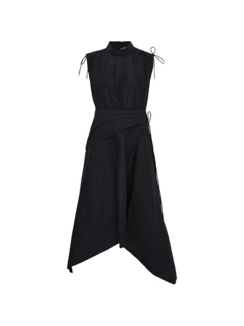 3.1 Phillip Lim Sleeveless Ruched Dress With Handkerchief Hem