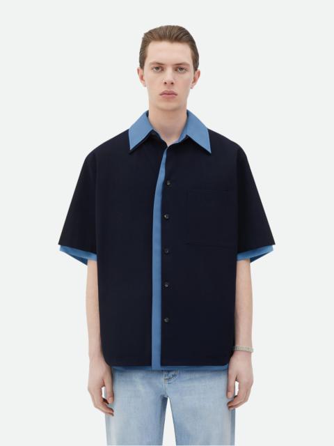 Double Layer Cotton And Viscose Shirt