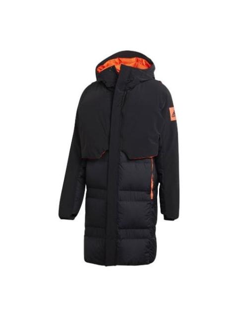 adidas Myshelter CR Stay Warm Detachable Reversible vest Sports Reflective mid-length hooded down Ja