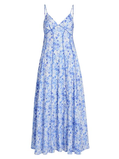 ROSIE ASSOULIN Women's Cami Floral Cotton Poplin Maxi Dress - Blue Multi
