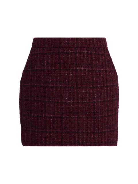 GENERATION LOVE Women's Kendra Cotton-Blend Metallic Tweed Miniskirt - Malbec Multi
