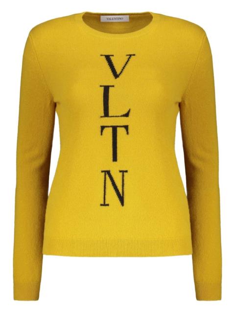 Valentino intarsia-knit logo jumper